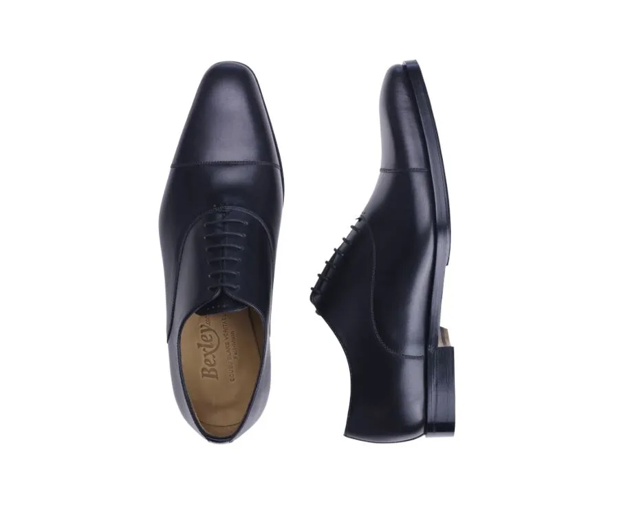 PATINA BLACK OXFORD SHOES  LEATHER OUTSOLE & RUBBER PAD  SPEZIA II PATIN