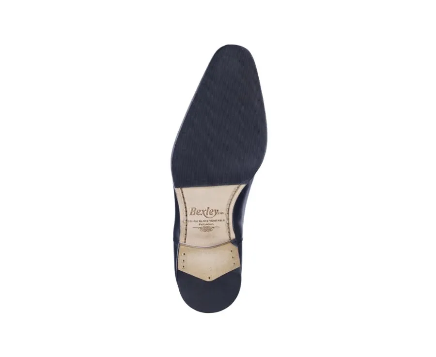 PATINA BLACK OXFORD SHOES  LEATHER OUTSOLE & RUBBER PAD  SPEZIA II PATIN