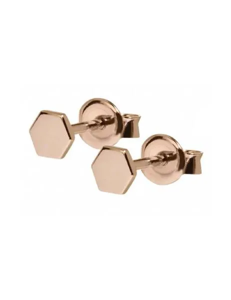 pendientes cluse essentiele hexagon rose