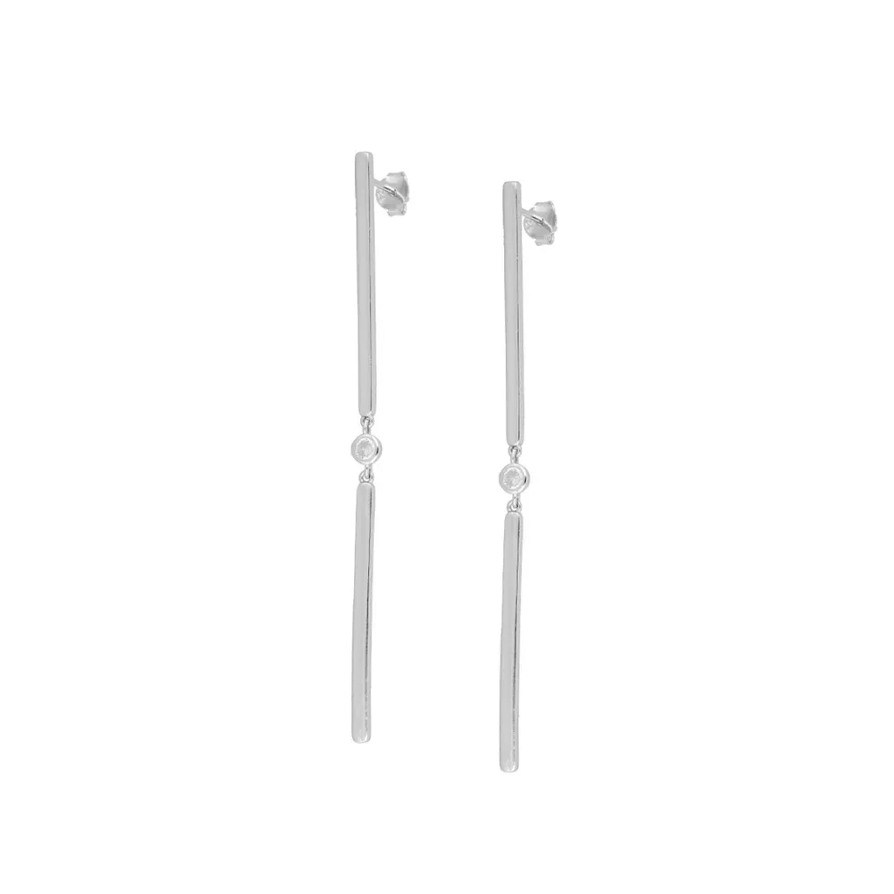 Pendientes Gioconda Circonita Blanca (PAR)
