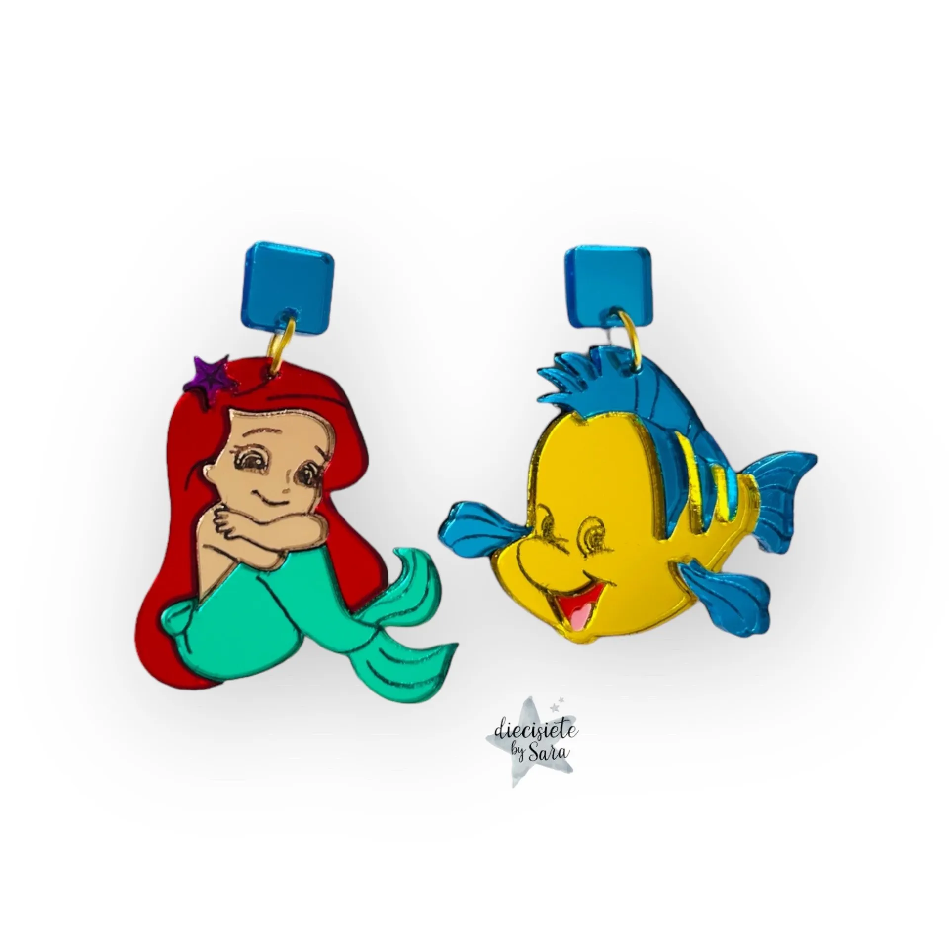 Pendientes Sirenita