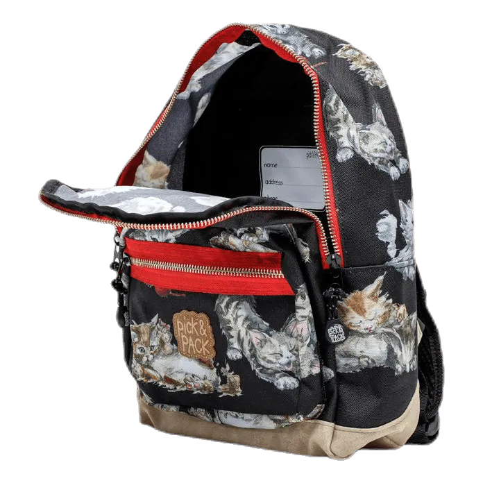 Pick & Pack Kittens Backpacks Black