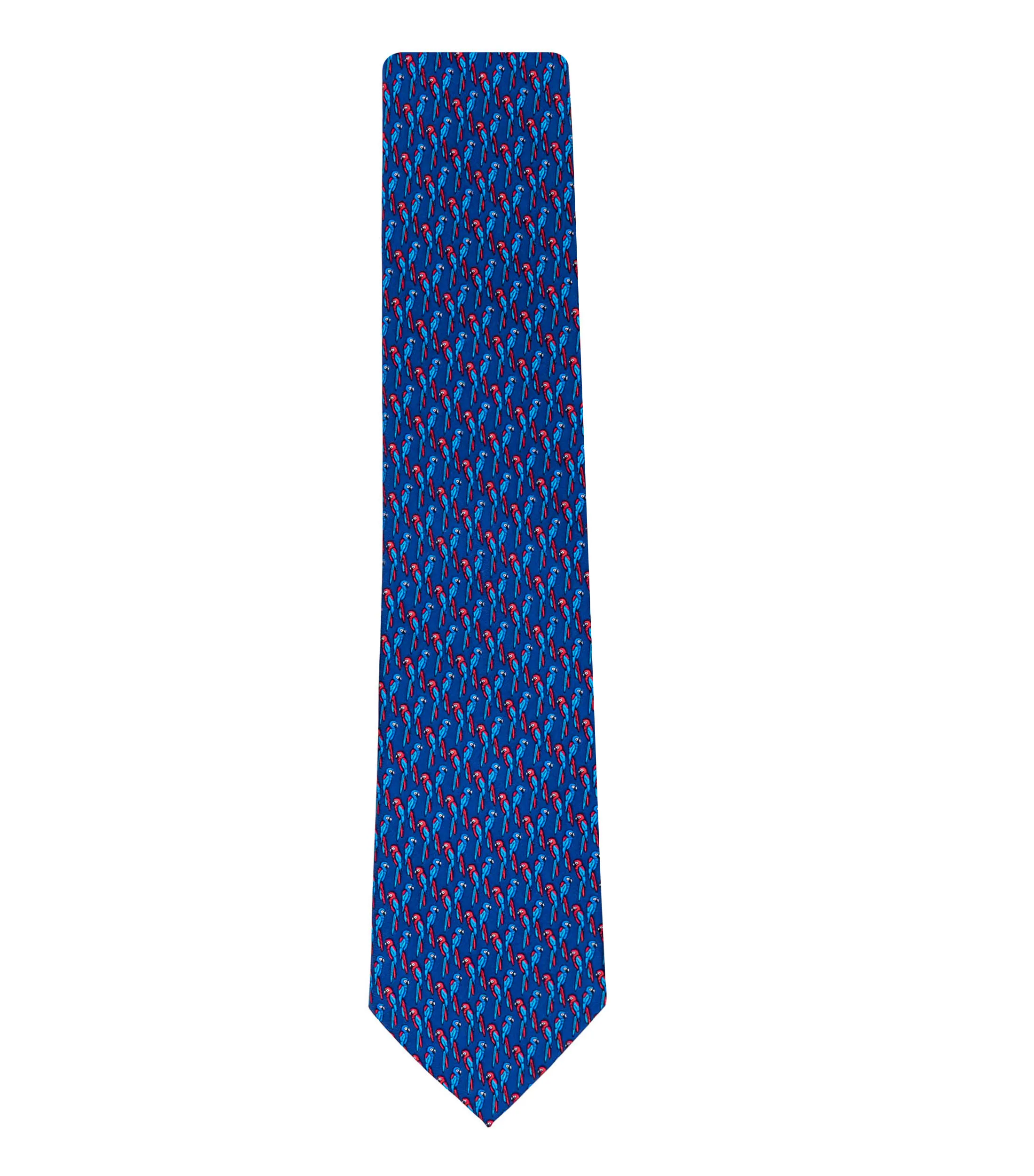 Pineda Covalin Corbata Ancha en Seda Estampada de Guacamayas