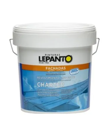 PINTURA PLáSTICA PROFESIONAL PARA FACHADAS LEPANTO CHARTER  DUNA MATE 15L