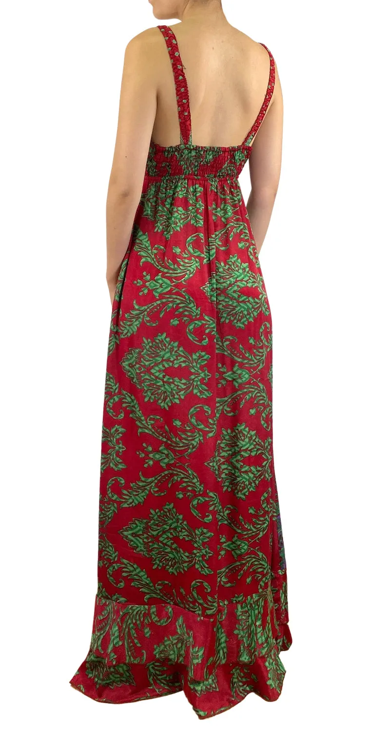 PIPPA Vestido Maxi Burdeo