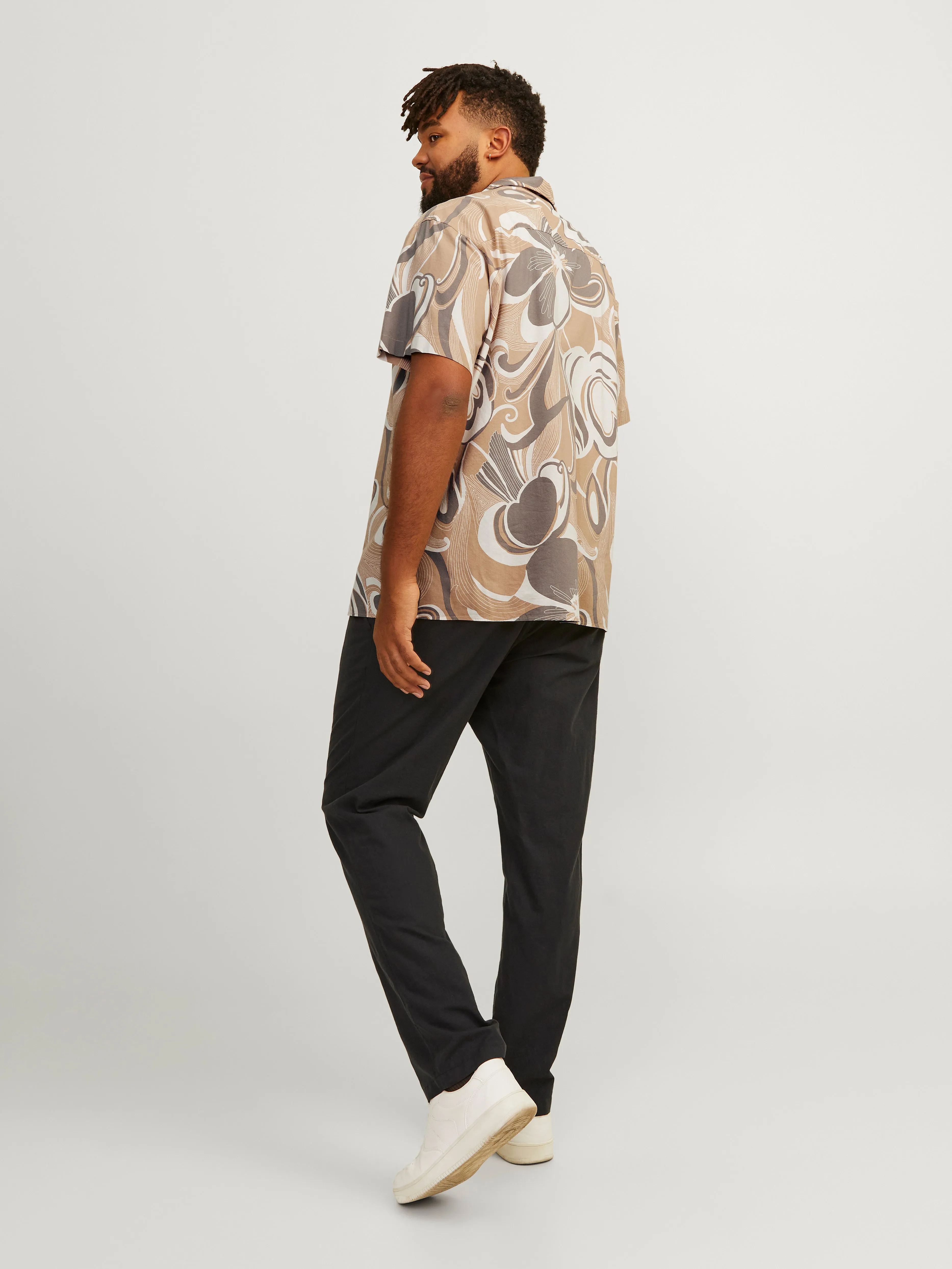 Plus Camisa Corte loose | Beige | Jack & Jones®