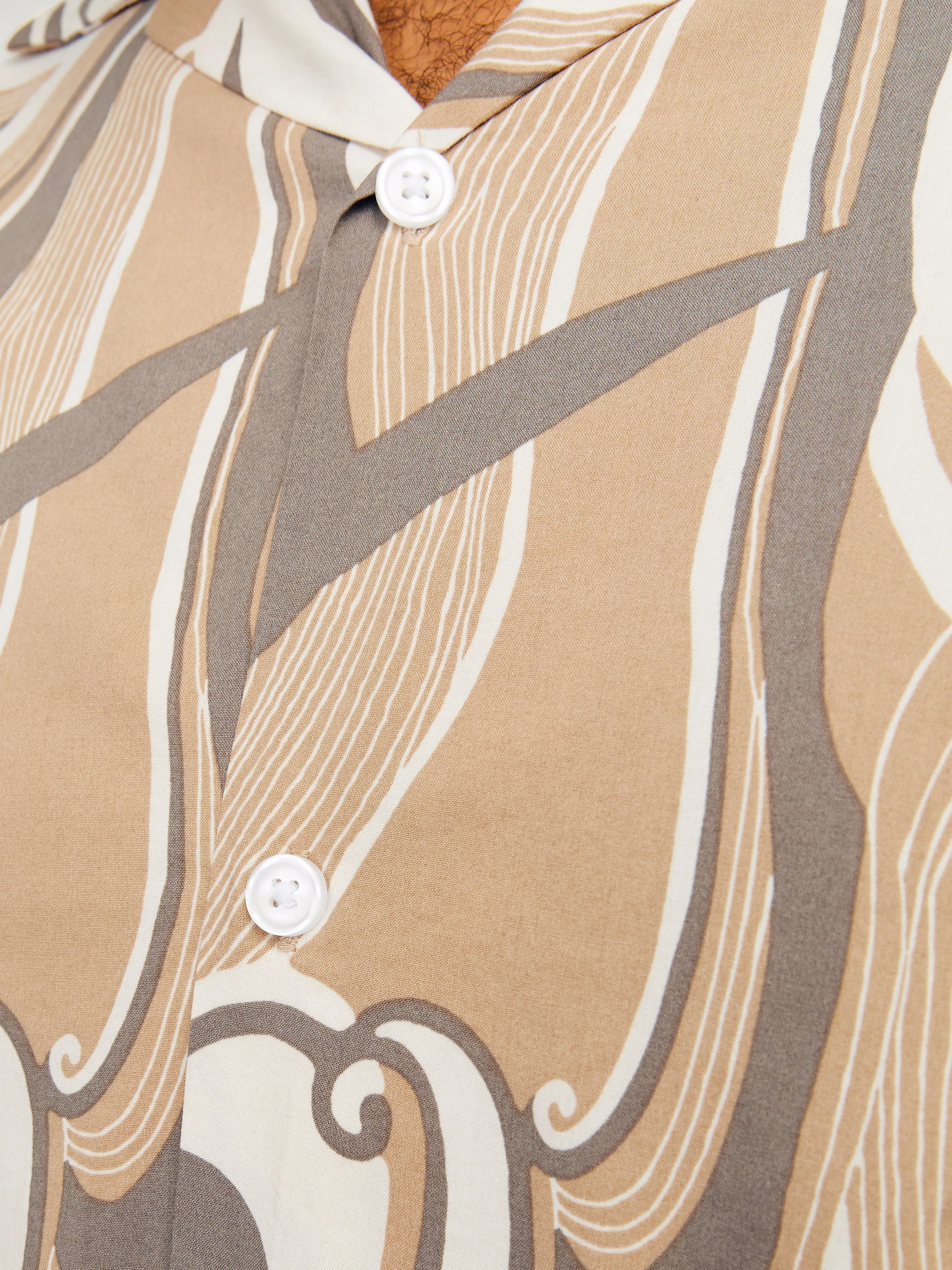 Plus Camisa Corte loose | Beige | Jack & Jones®