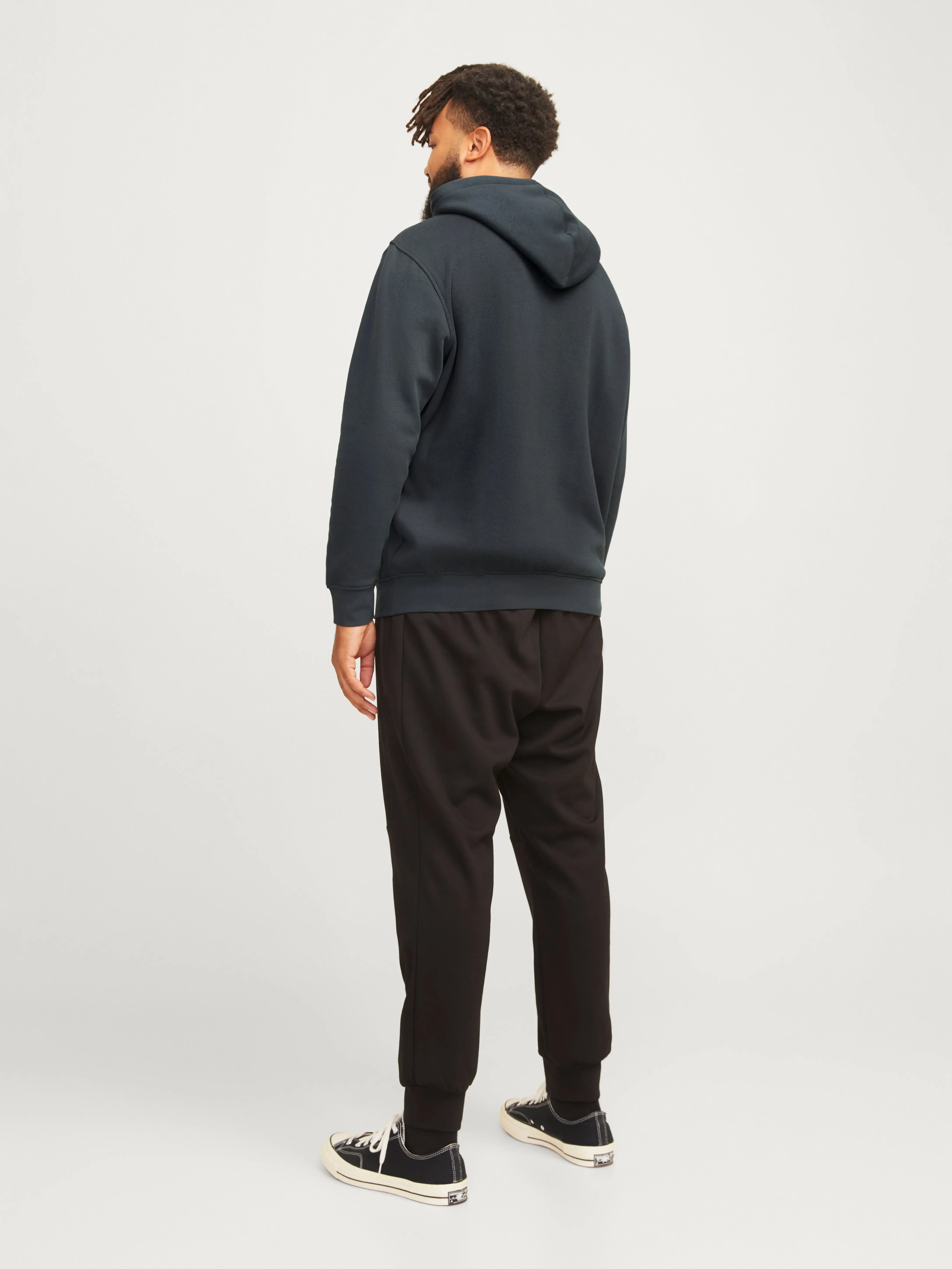 Plus Sudadera con capucha Estampado | Gris oscuro | Jack & Jones®