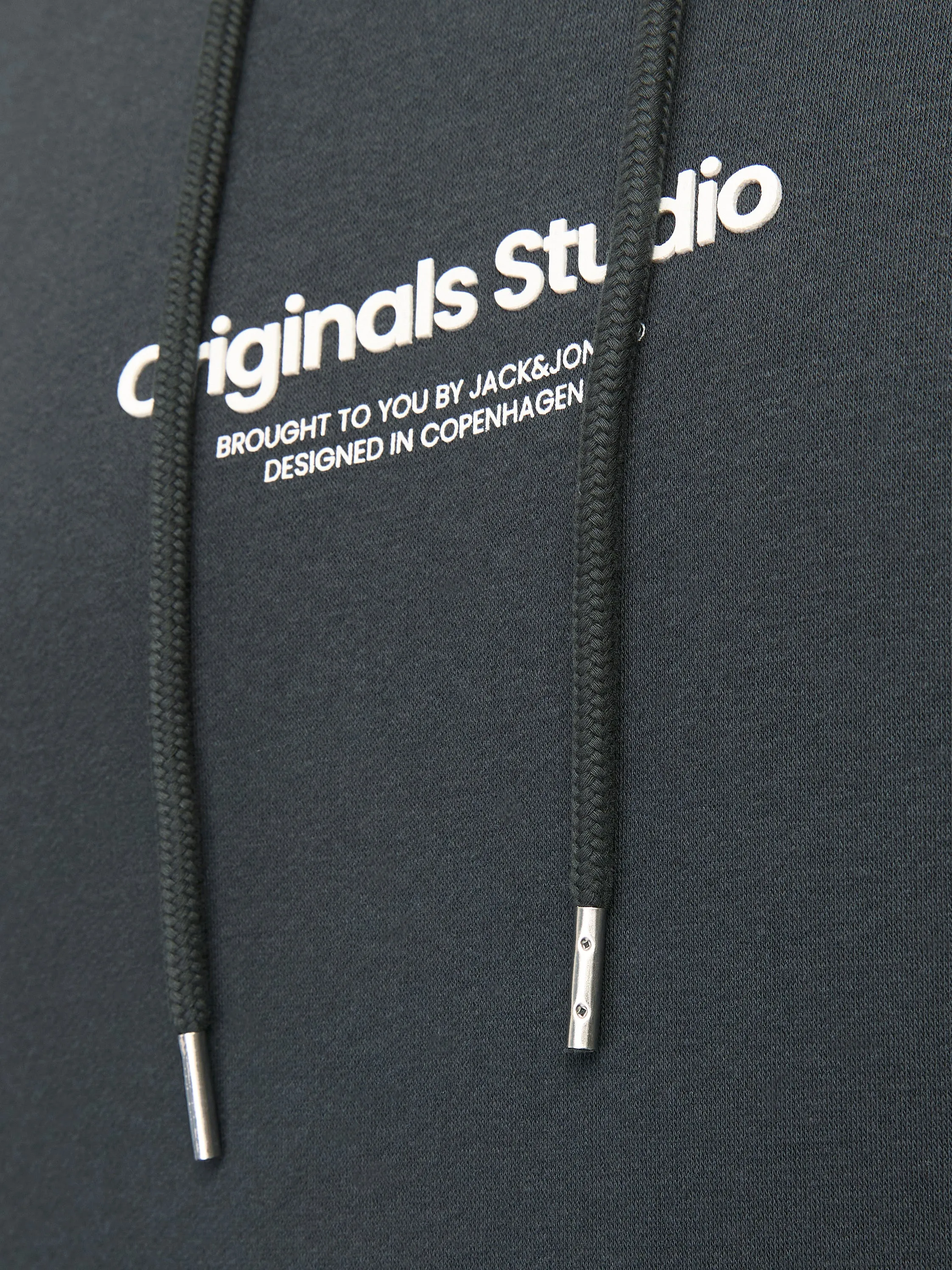 Plus Sudadera con capucha Estampado | Gris oscuro | Jack & Jones®
