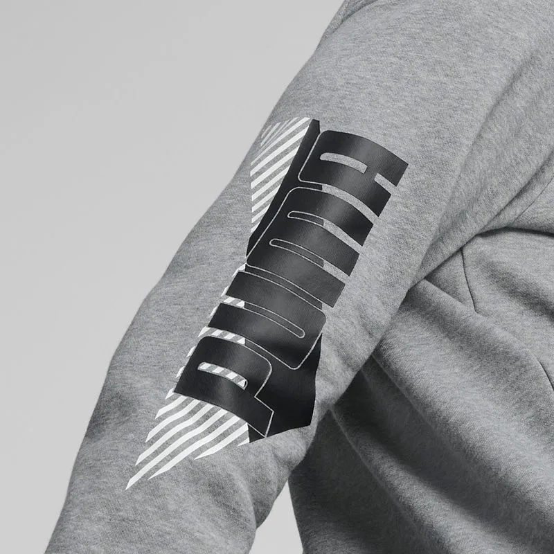 Polera Urbano Hombre Puma Power Logo Hoodie Fl