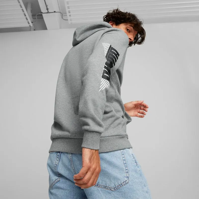 Polera Urbano Hombre Puma Power Logo Hoodie Fl