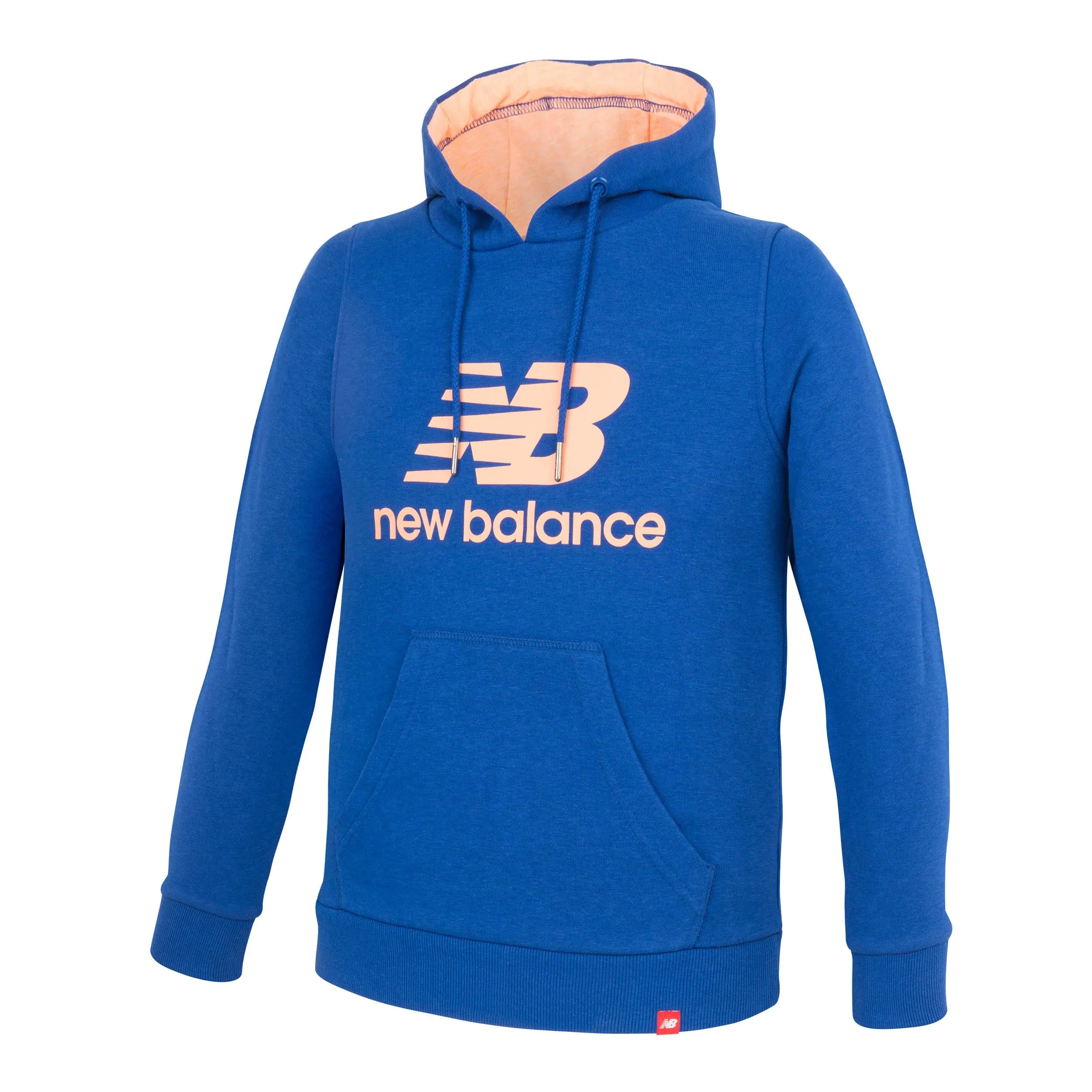 Polerón Niño New Balance Hoodie Logo Azul