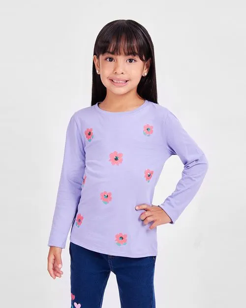 Polo Niña Mariamanda Lila Lavanda