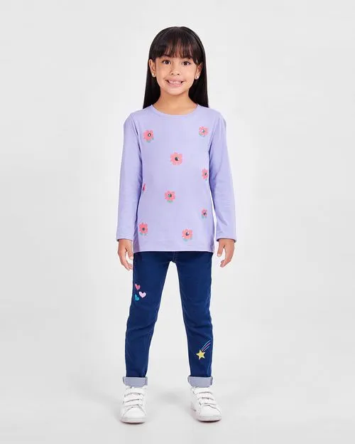 Polo Niña Mariamanda Lila Lavanda