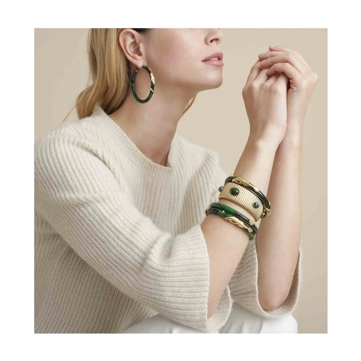 PULSERA GAS BIJOUX COBRA VERDE