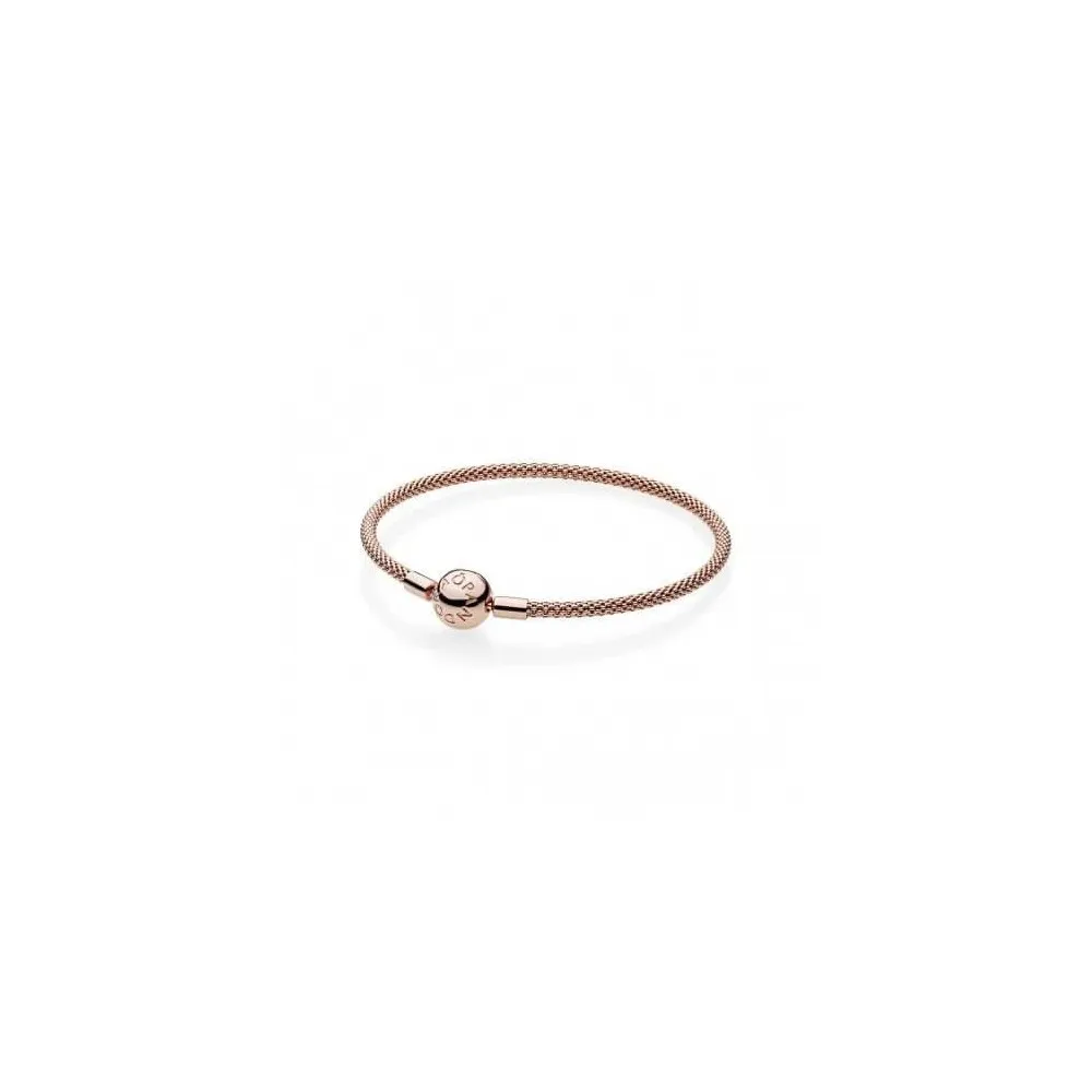 PULSERA PANDORA ROSE DE MALLA CON CIERRE PANDORA REF 58654317