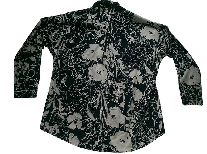 Rene Derhy Tops Blanco Azul 