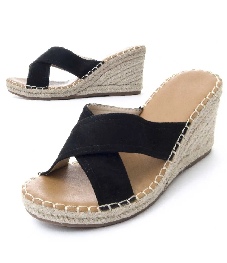 Sandalia Cómoda Para Mujer.  Montevita  Wedsun2  83234 Negro