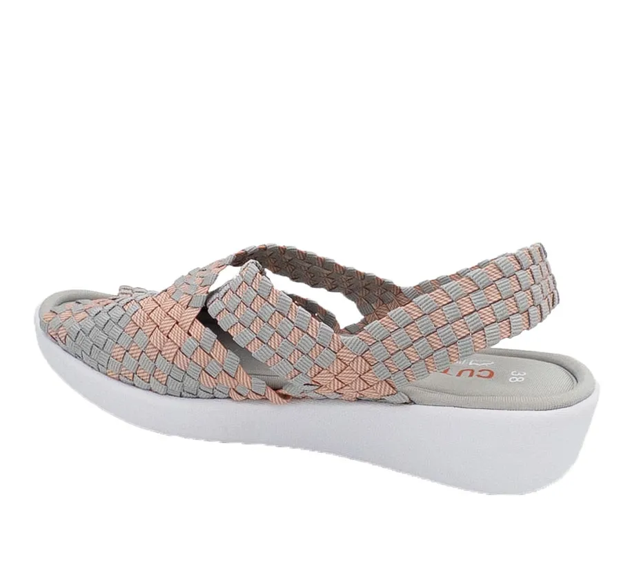 SANDALIA DOCTOR CUTILLAS 13410 VERANO DE MUJER TRENZADO SUPERELASTICO NUDE Y PLANTILLA MEMORY FOAM SUPERCOMODA 28247