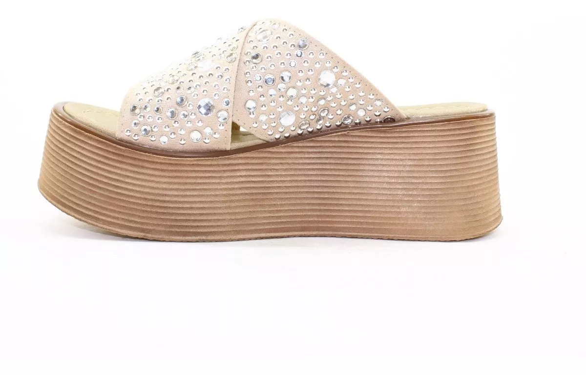 SANDALIA MUJER PLATAFORMA BELSOULYE 211802 BRILLO CARG