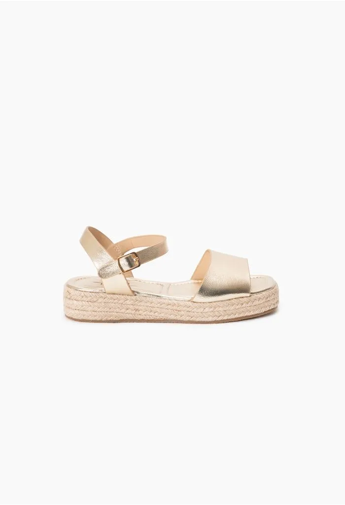 Sandalia plataforma de yute