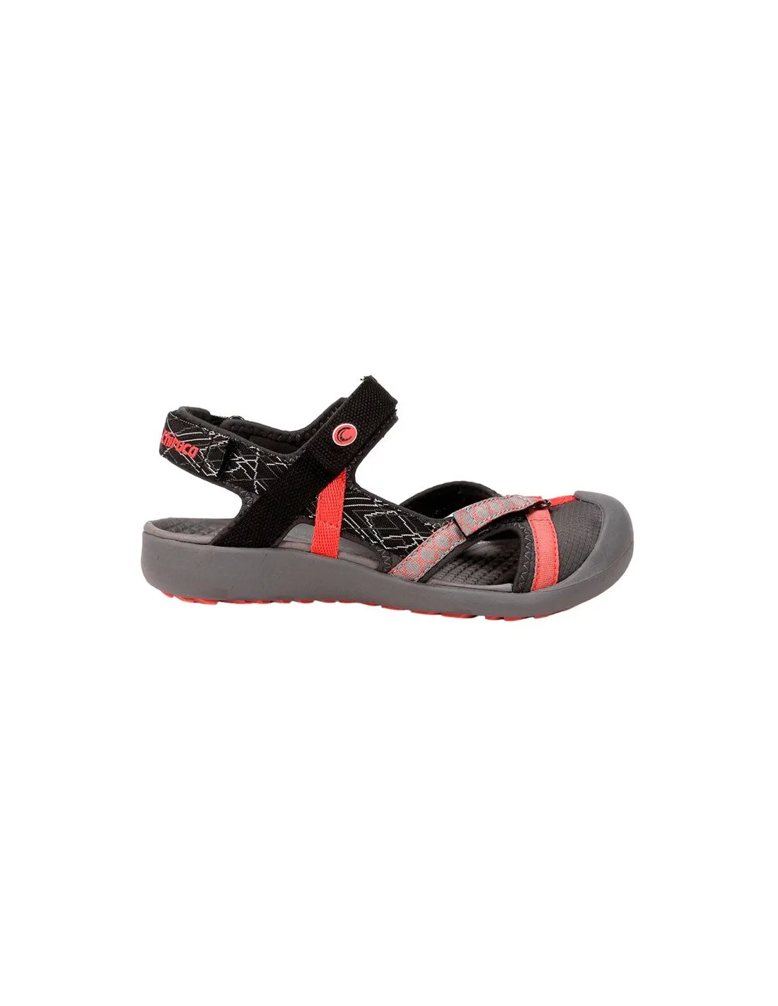 Sandalias de Montaña Chiruca Palmera 18 Mujer Negro/Naranja