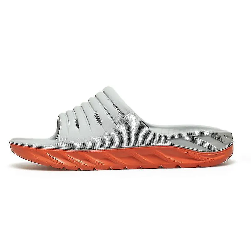 Sandalias de recuperación para hombre con cómodo soporte para el arco de la fascitis plantar gris 45