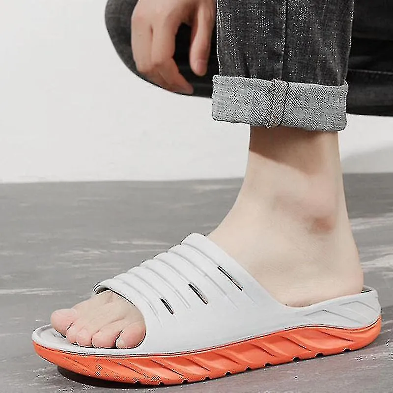 Sandalias de recuperación para hombre con cómodo soporte para el arco de la fascitis plantar gris 45