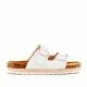 SANDALIAS KTINNI DETALLES PLATEADOS Y BLANCAS