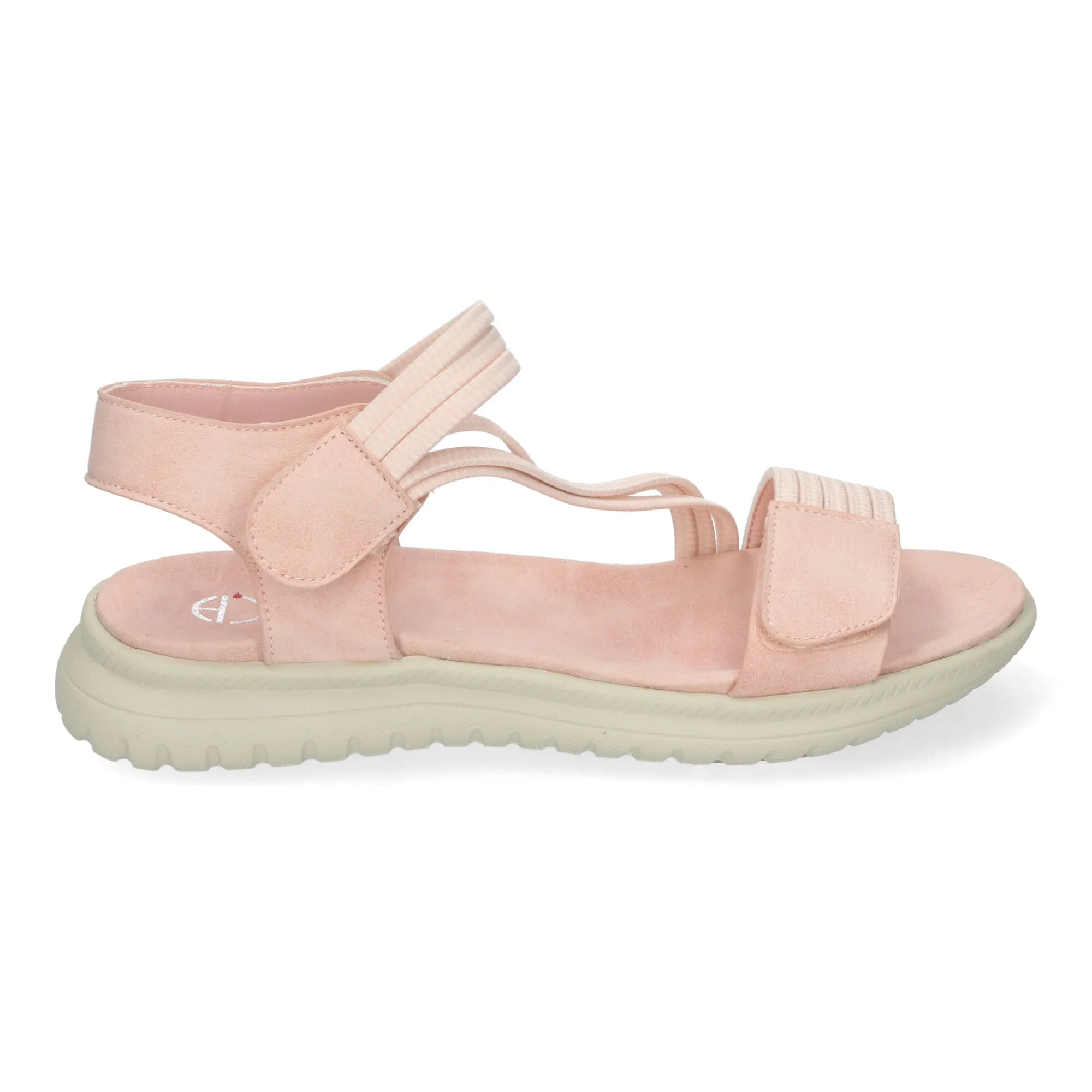 SANDALIAS PLANAS CóMODAS CIERRE VELCRO MUJER COLOR ROSA FZ2326