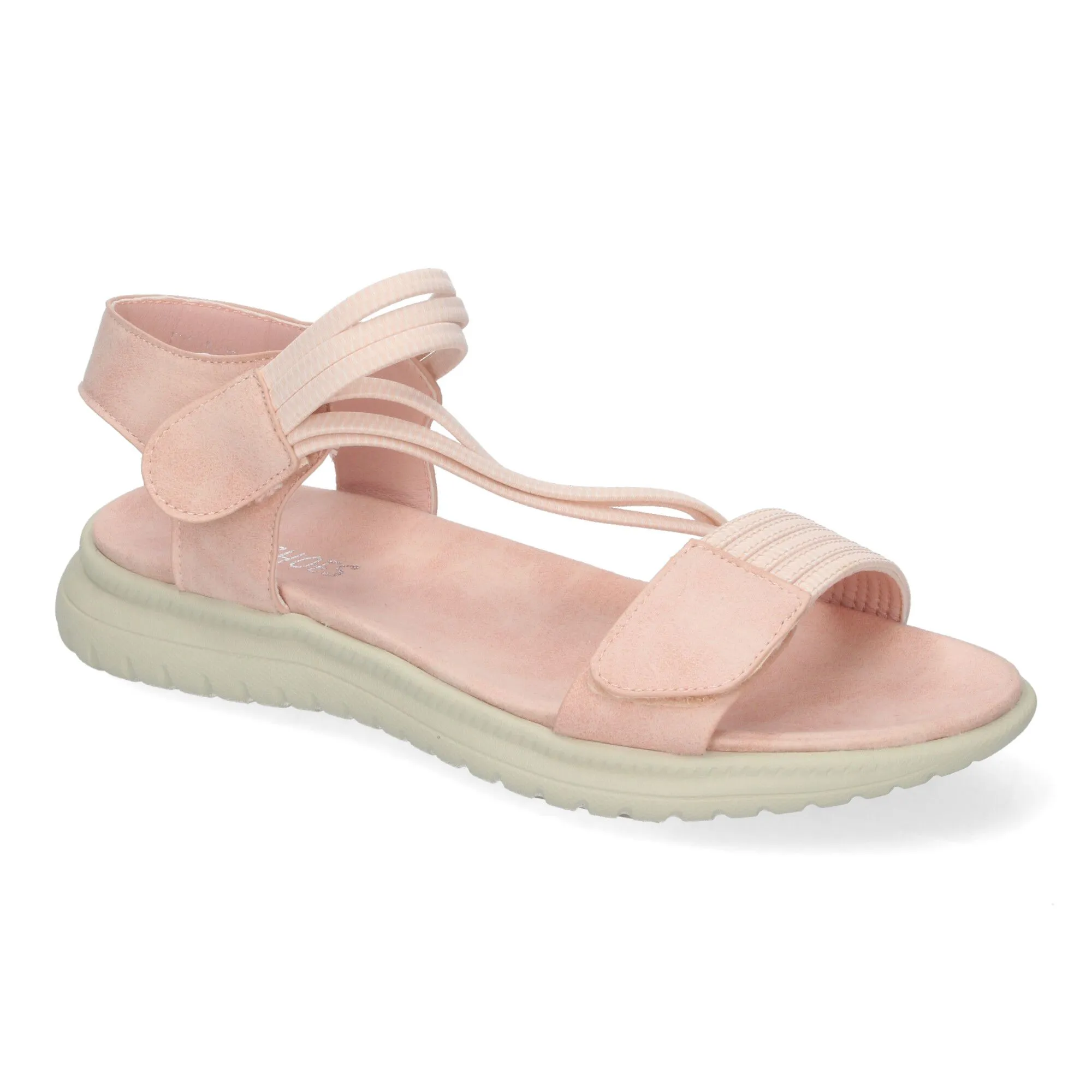 SANDALIAS PLANAS CóMODAS CIERRE VELCRO MUJER COLOR ROSA FZ2326