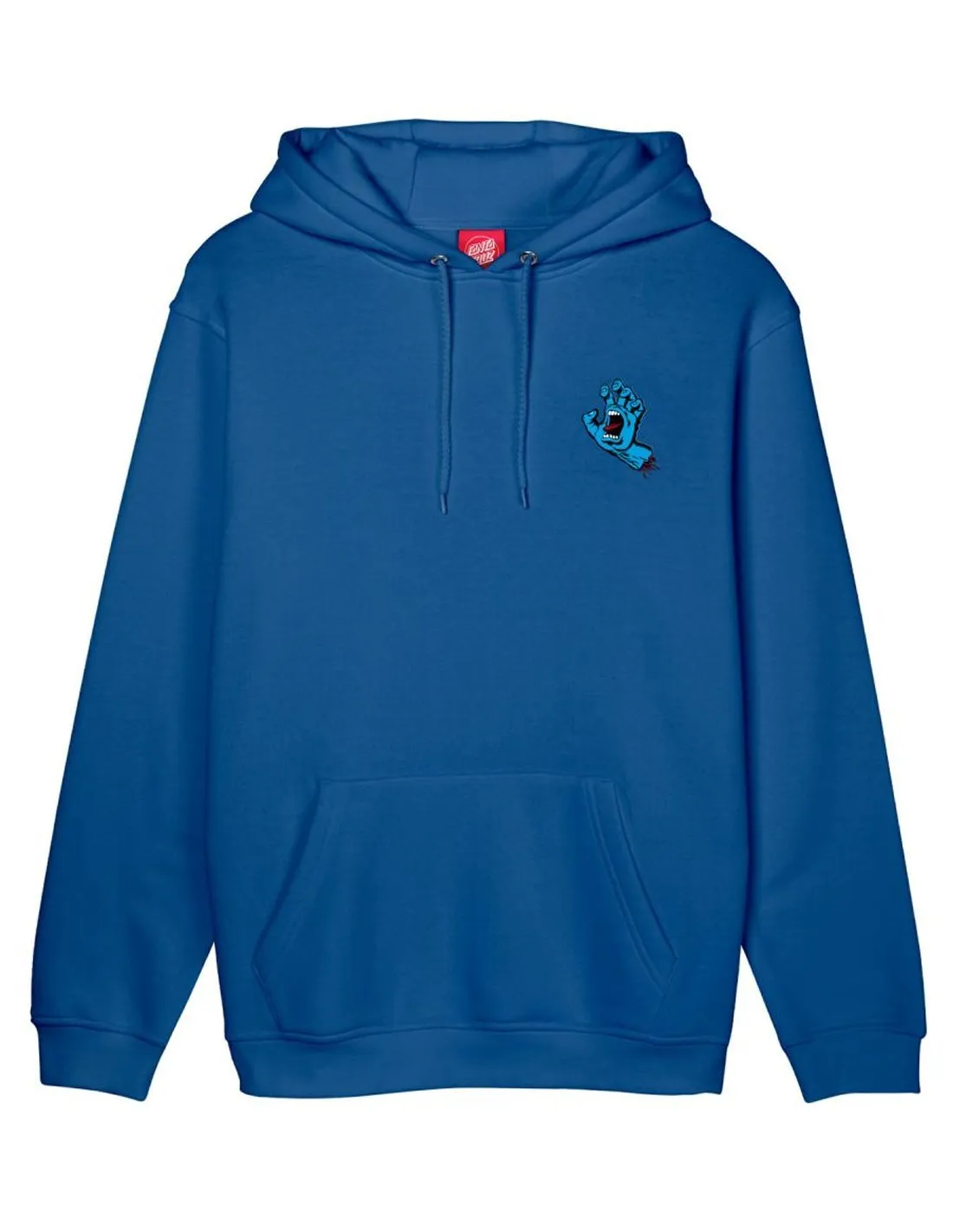 SANTA CRUZ SCREAMING HAND CHEST  COBALT  SUDADERA CON CAPUCHA