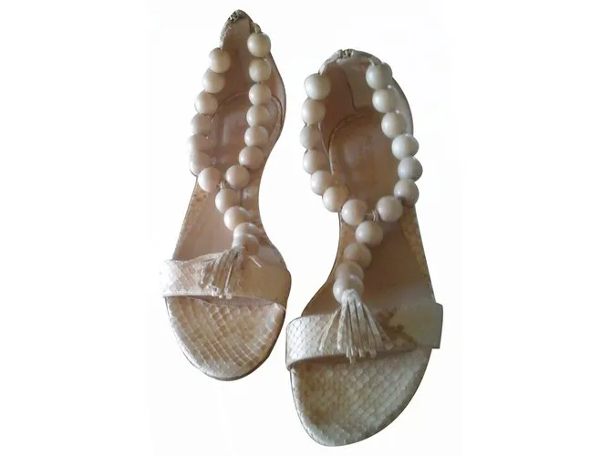 Sergio Rossi Sandalias Beige 