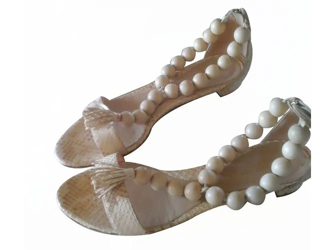 Sergio Rossi Sandalias Beige 