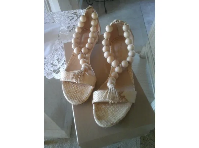 Sergio Rossi Sandalias Beige 