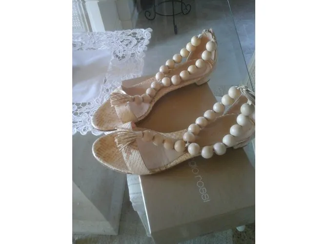 Sergio Rossi Sandalias Beige 