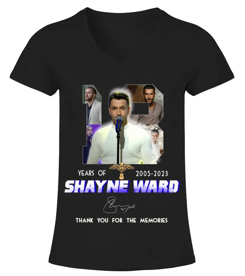 SHAYNE WARD 18 YEARS OF 20052023 CAMISETA CUELLO PICO MUJER
