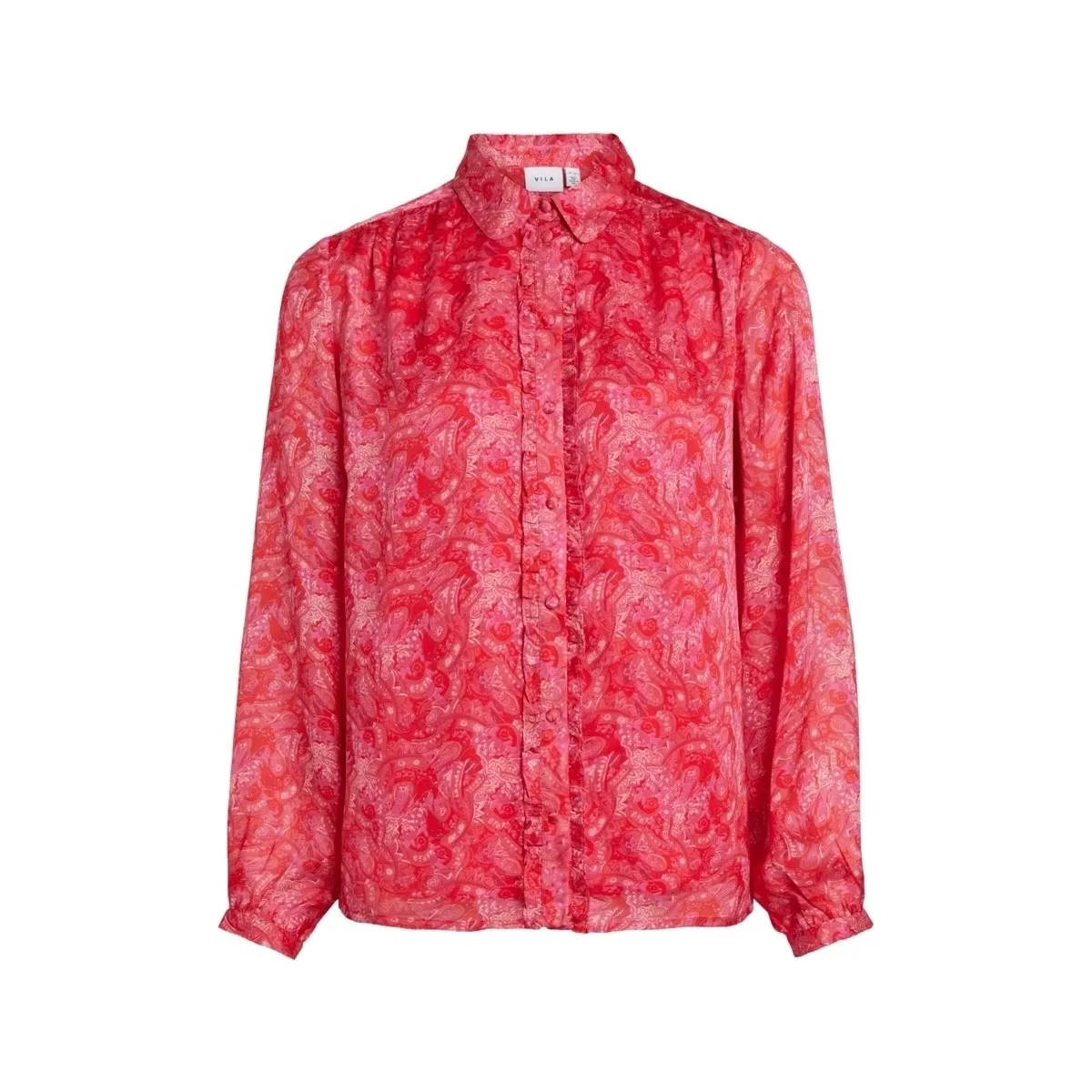 SHIRT LAYLA VIE L/S  PINK YARROW