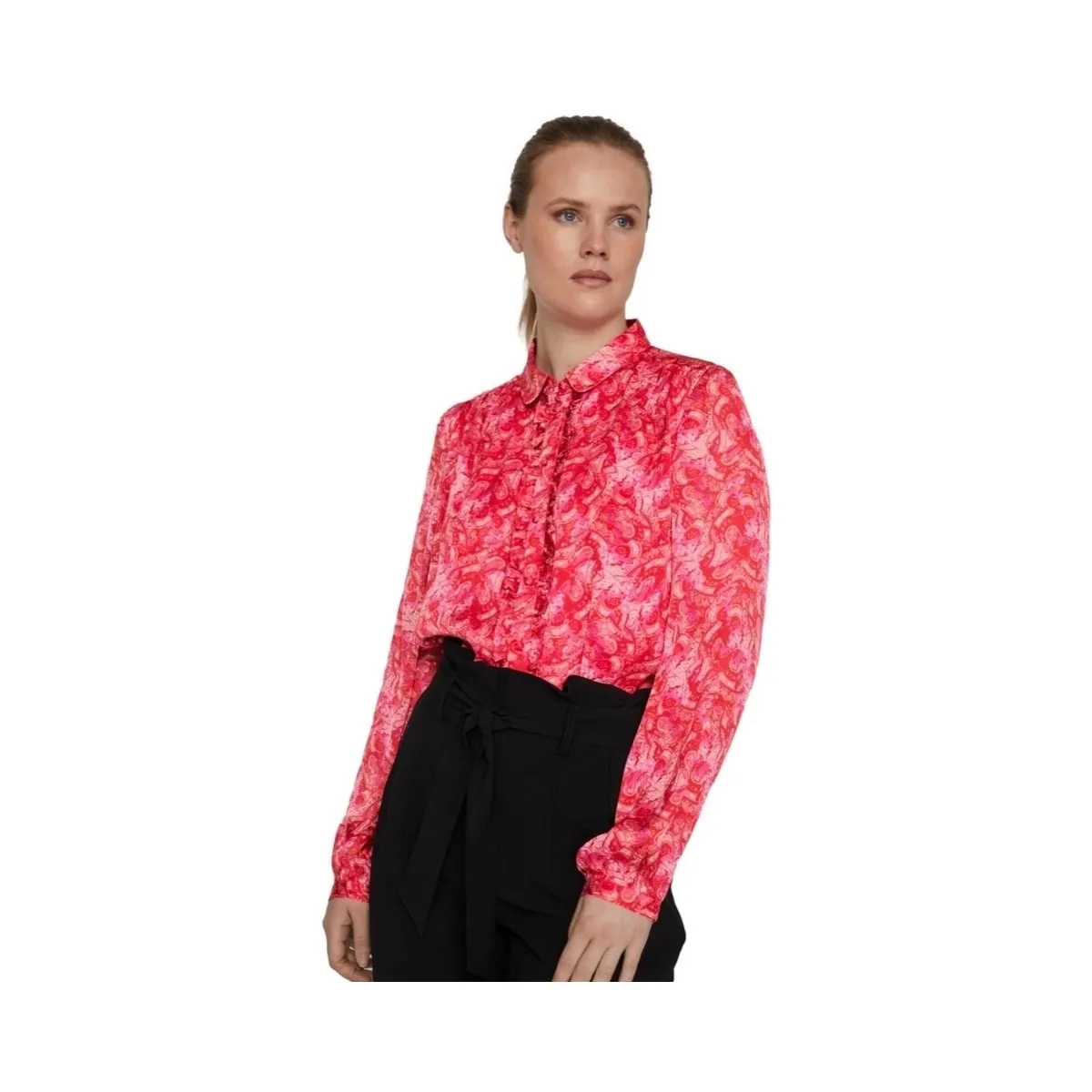 SHIRT LAYLA VIE L/S  PINK YARROW