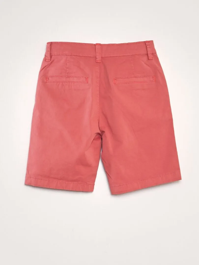SHORT CHINO  NARANJA