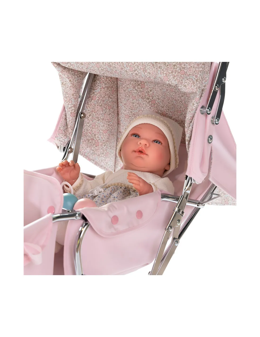 Silla gemelar de muñecas Big sweet rosa de Bebelux