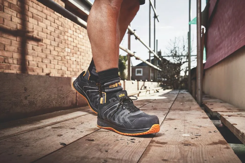 Site Edenite, zapatillas de seguridad, negro/gris, talla 43