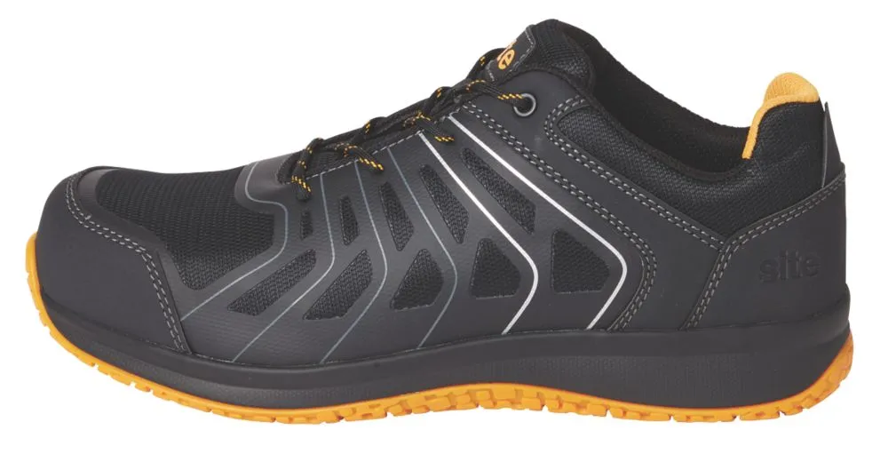 Site Edenite, zapatillas de seguridad, negro/gris, talla 43
