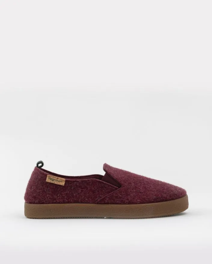 SLIPON ECO FRIENDLY DE INVIERNO ROJAS ACACIA CRAB BURDEOS