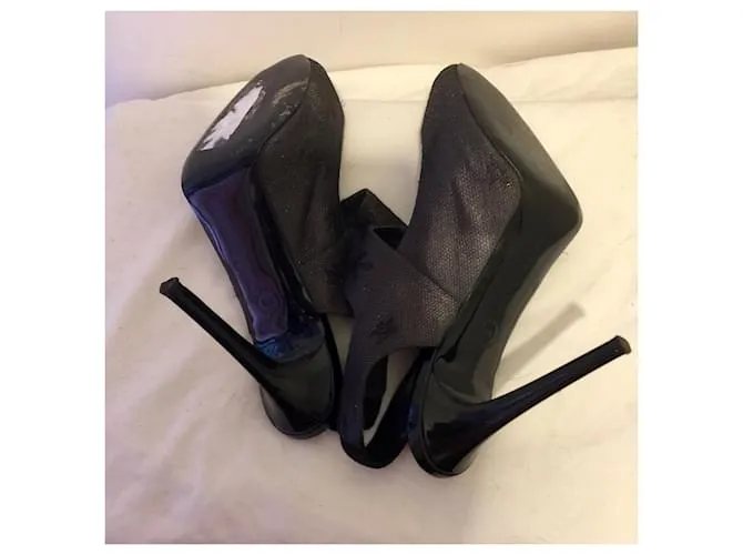 Stella Mc Cartney Eslingas con punta abierta, Stella McCartney Negro Bronce 