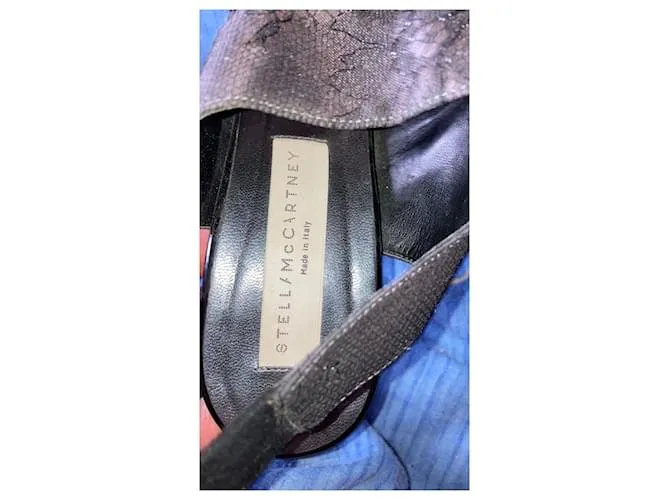 Stella Mc Cartney Eslingas con punta abierta, Stella McCartney Negro Bronce 