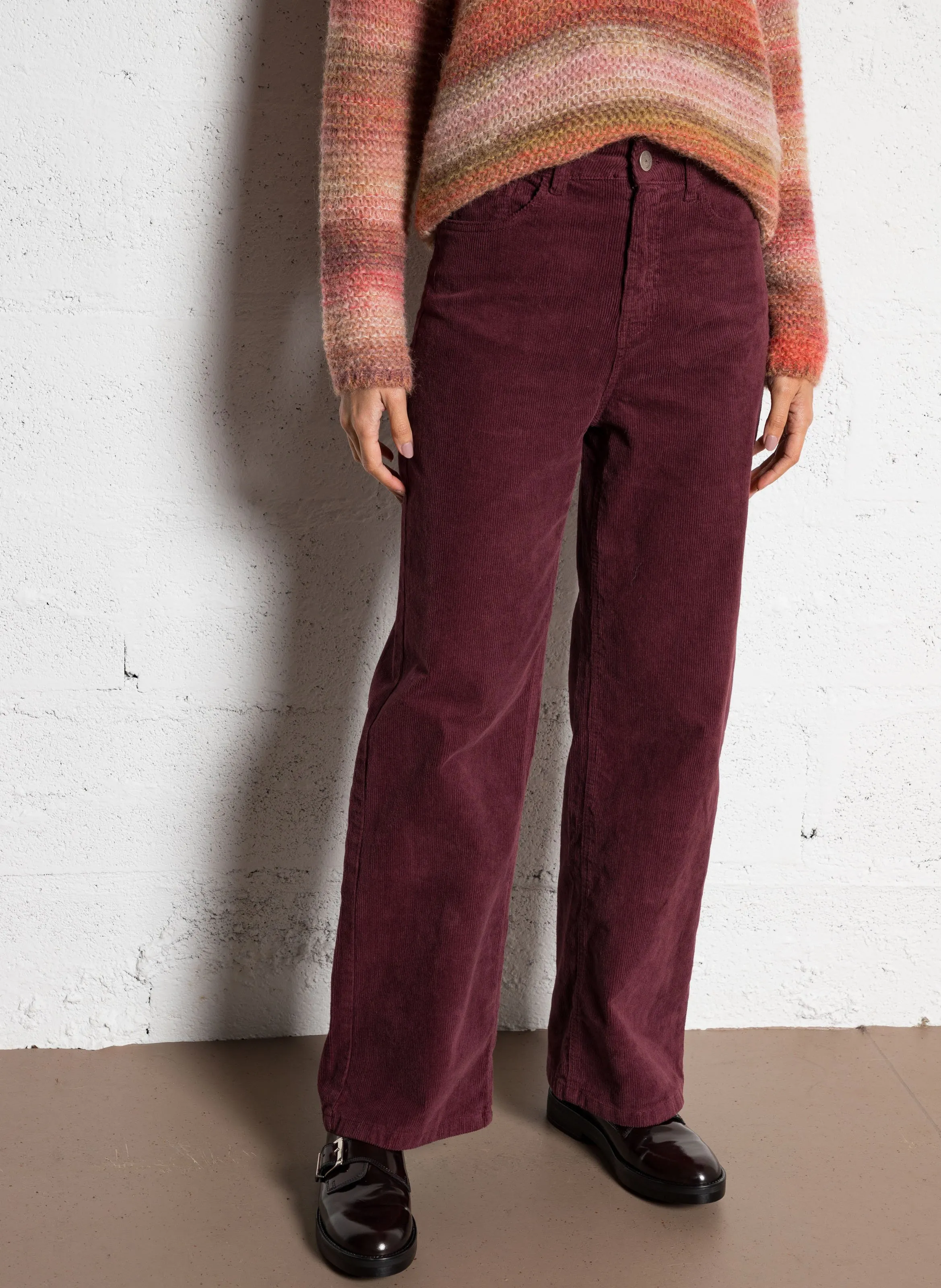SUD EXPRESS PALOMA  PANTALóN DE PANA EN VIOLETA