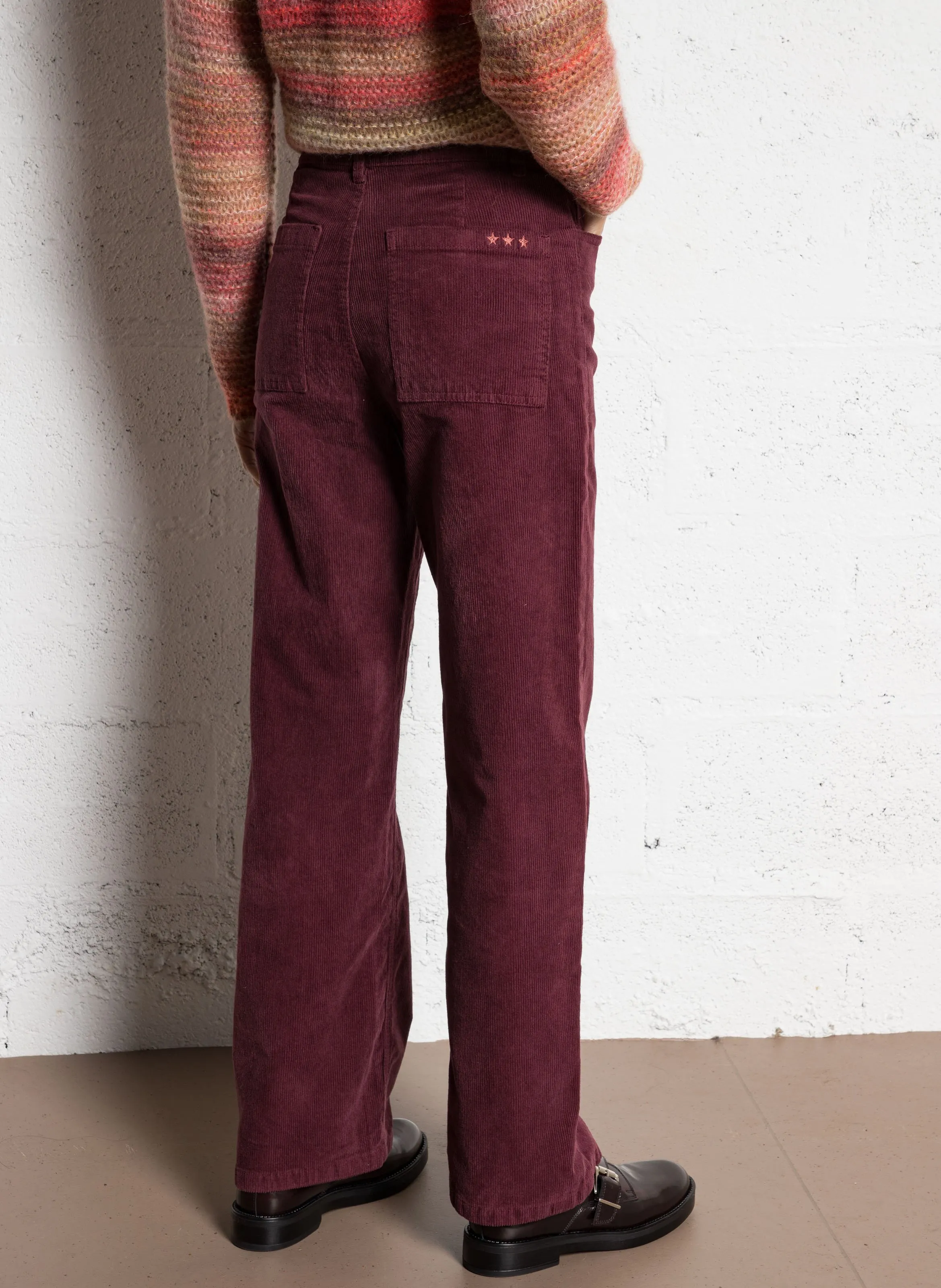 SUD EXPRESS PALOMA  PANTALóN DE PANA EN VIOLETA