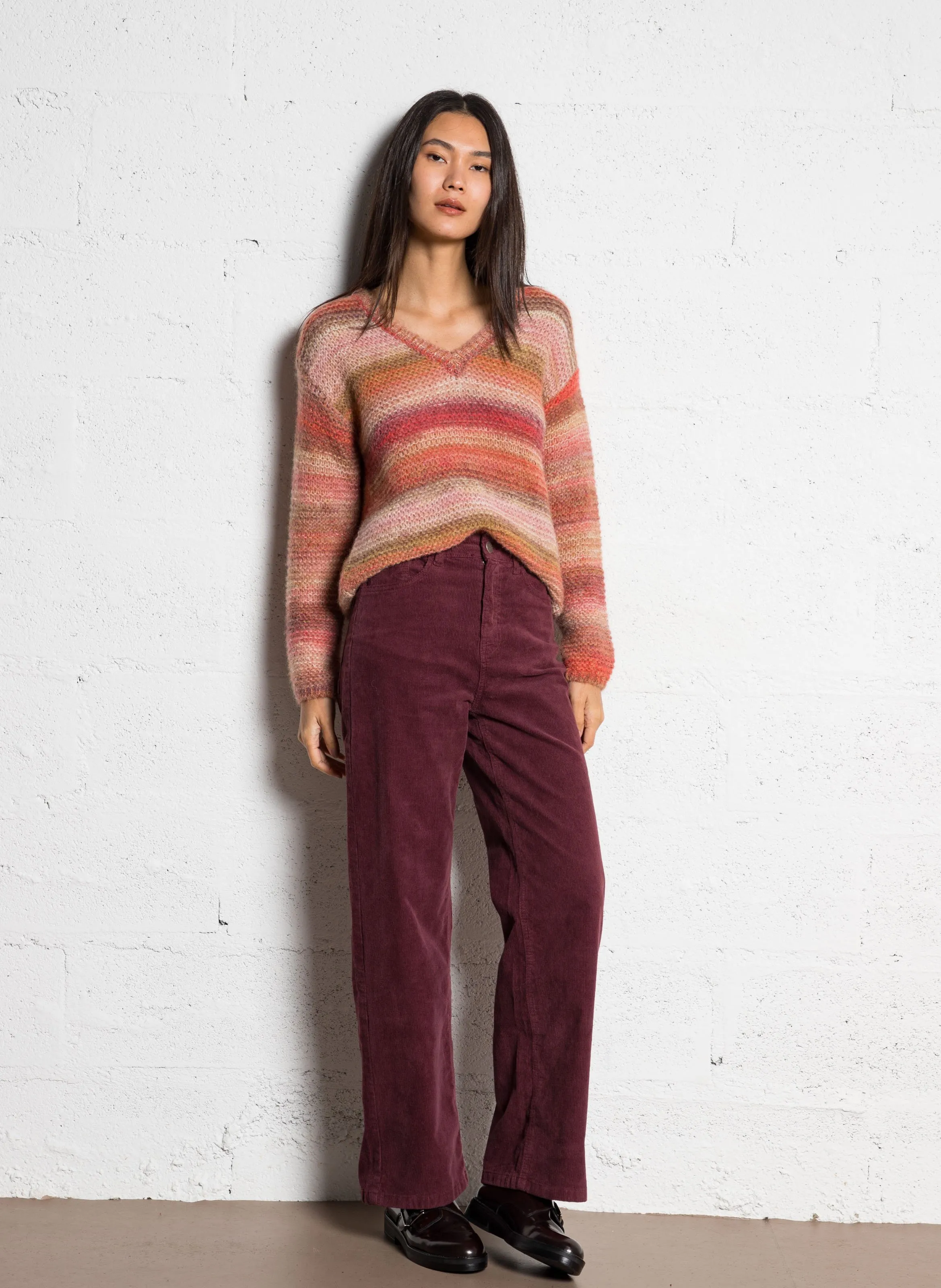 SUD EXPRESS PALOMA  PANTALóN DE PANA EN VIOLETA