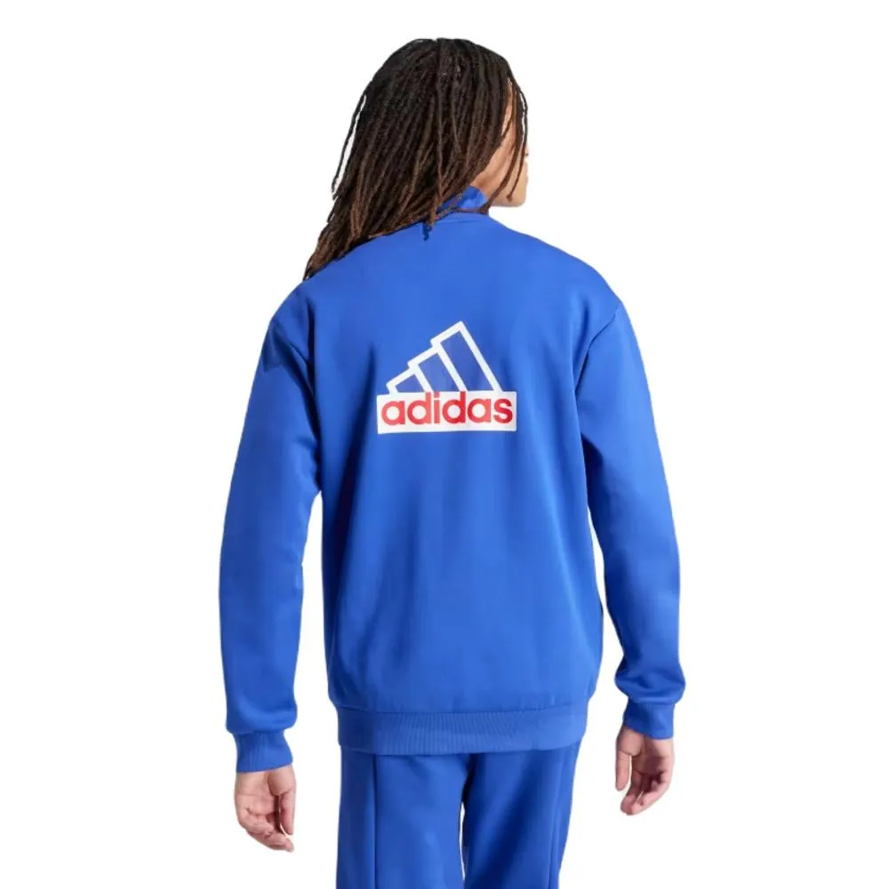 SUDADERA ADIDAS M FUTURE ICONS BADGE OF SPORT OLY AZUL IS9595